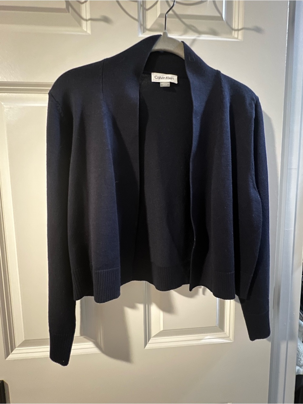Calvin Klein Women Bolero Dark Navy Open Cardigan
